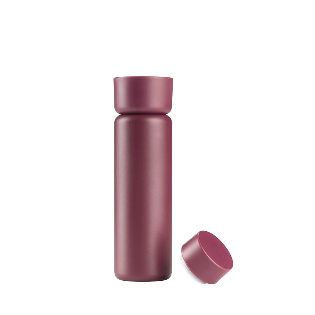 Zone Denmark termokop med to laag mulberry - bordeaux - 650 ml - vandflaske - cup2go