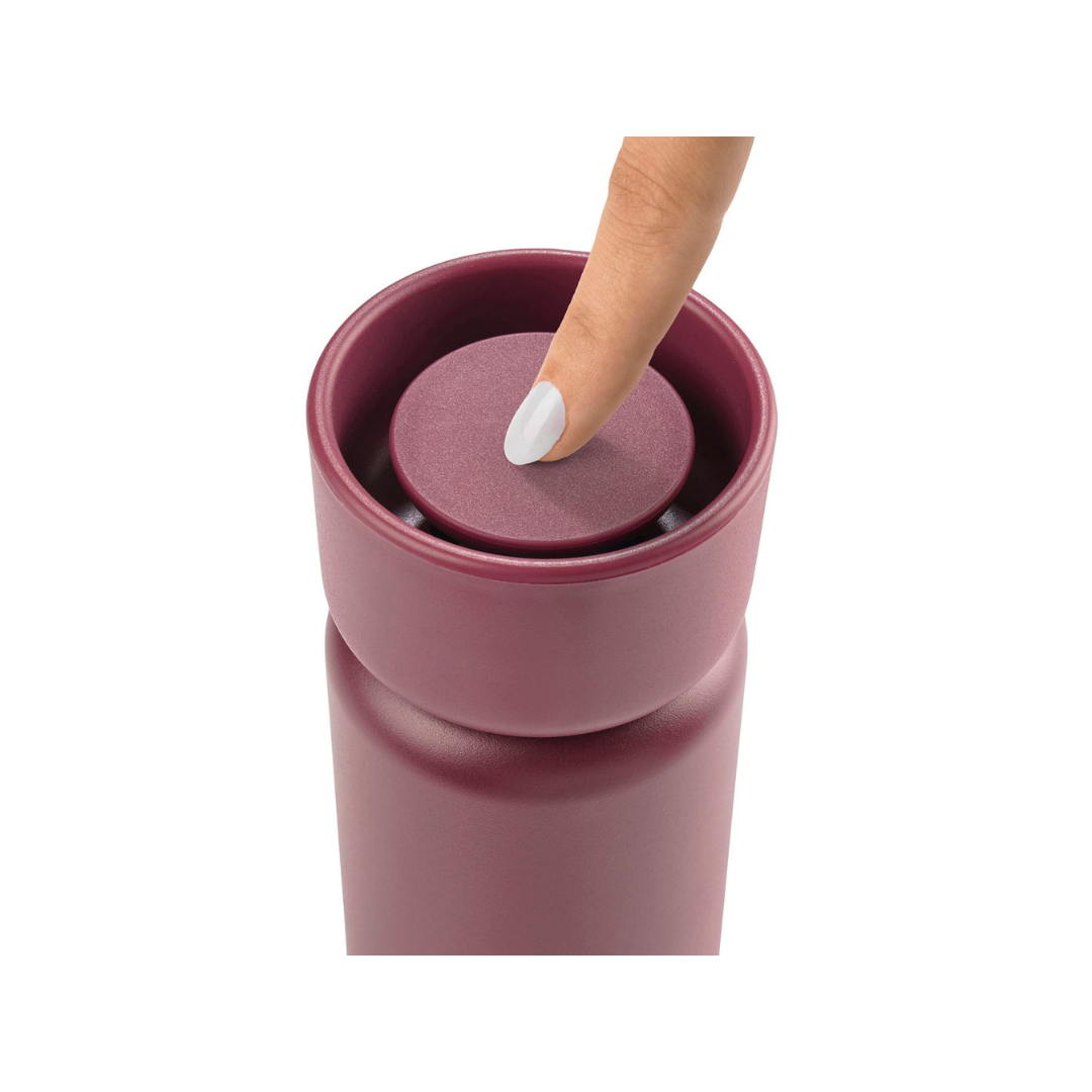 Zone Denmark termokop med to laag mulberry - bordeaux - 650 ml - vandflaske - cup2go