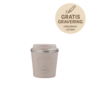AYA and IDA CUP2GO Cream beige - termokop - termokop med navn - gratis gravering