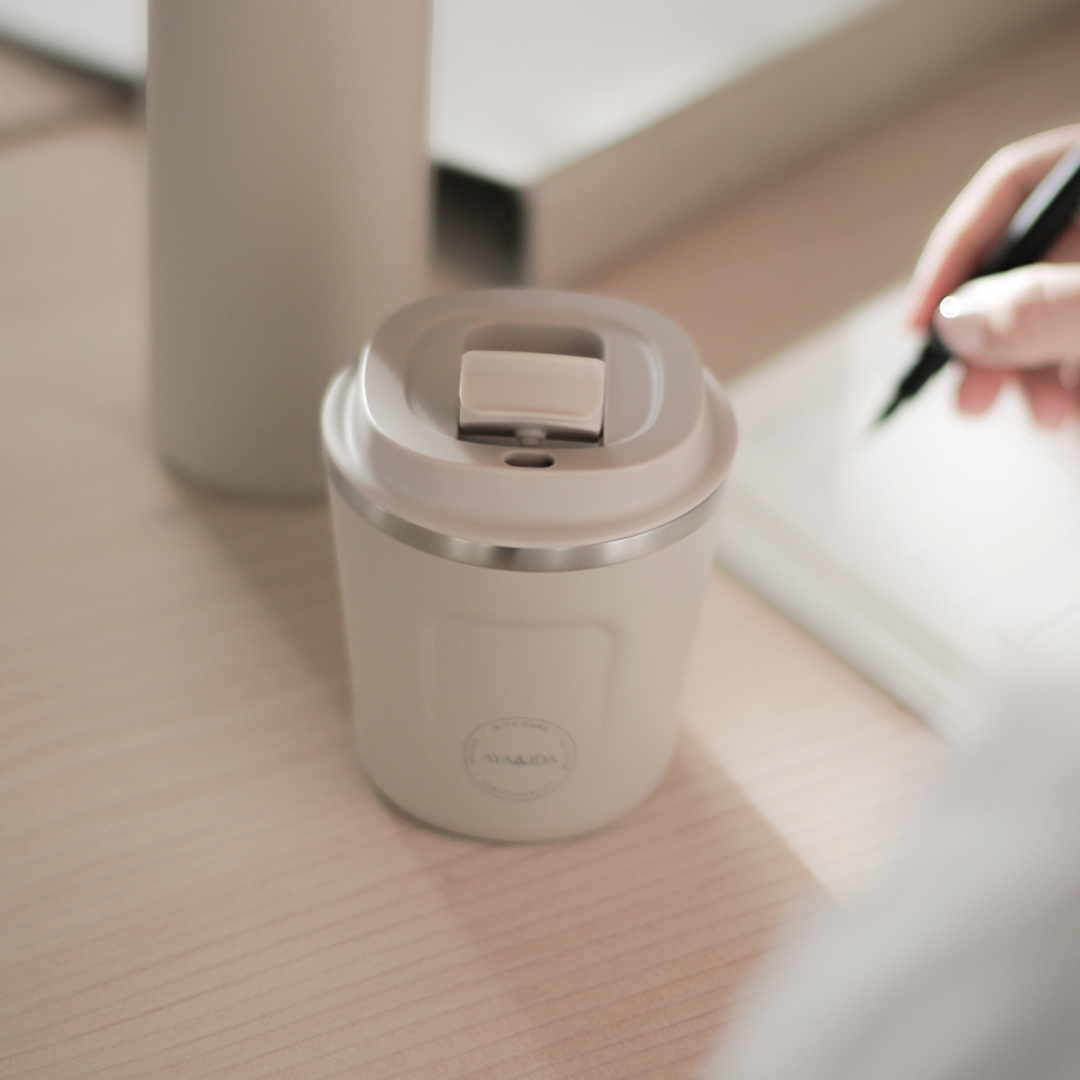 CUP2GO termokop - beige - 240 ml - aya and ida