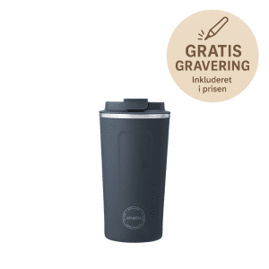 Cup2Go 500 ml navy - Aya and Ida - gratis gravering
