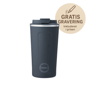 Cup2go 500 ml navy blue - aya and ida - termokop med navn - gratis gravering