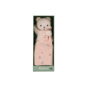 Kaloo Bamse - Nusseklud - Bjoern - Lyseroed - daabsgave - barselsgave - babyshower gave - navngivningsgave
