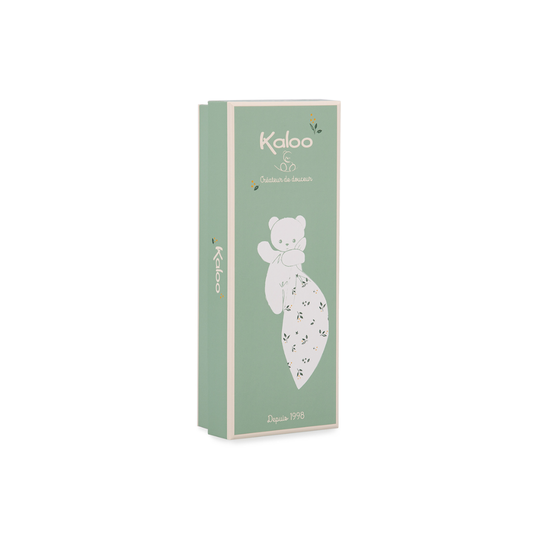 Kaloo Bamse - Nusseklud - Bjoern - Lyseroed - daabsgave - barselsgave - babyshower gave - navngivningsgave