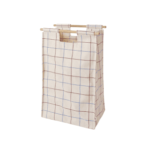 Recollector Bag Up - Timeless Check - vaeghaengt vasketoejskurv - vasketoejsopbevaring (1)