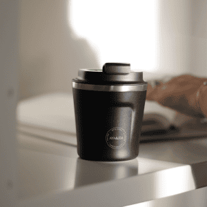 CUP2GO termokop matte black - 240 ml - aya and ida
