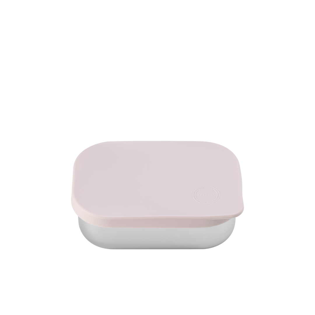 Madkasse 900 ml soft rose - aya and ida - madkasse til formiddag - madkasse til boern (1)