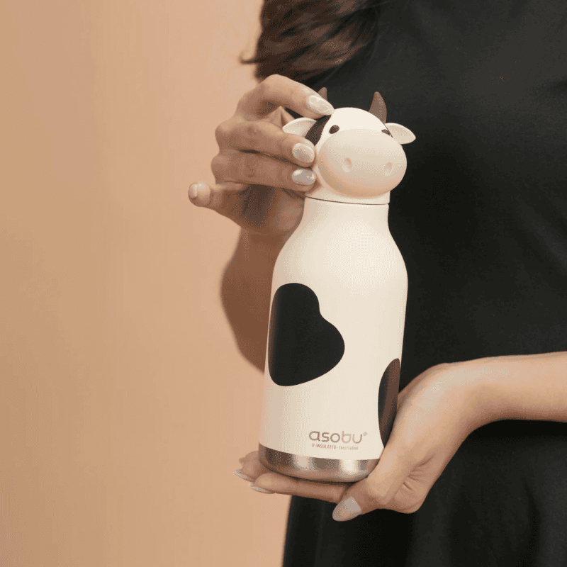Cow Bestie drikkedunk - boernedrikkedunk - drikkeflaske - drikkedunk - Asobu - drikkedunk med navn (3)