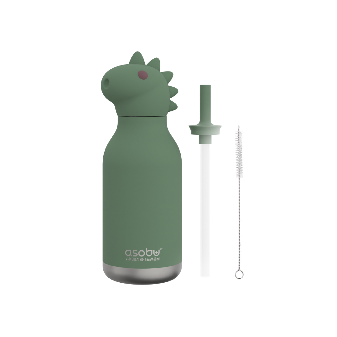 Asobu Termoflaske - Bestie, 460 ml - Dinosaur - Billede 4