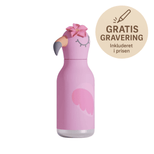 Flamingo Bestie drikkedunk - boernedrikkedunk - drikkeflaske - drikkedunk - Asobu - drikkedunk med navn - drikkeflaske 460 ml
