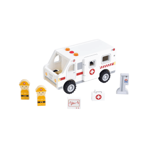 Kinder and Kids - Ambulance med lyd - traelegetoej (1)