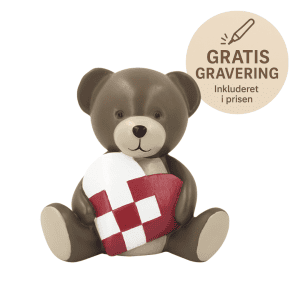 Bamse med flettet hjerte - figur - julepynt - kids by friis (1)