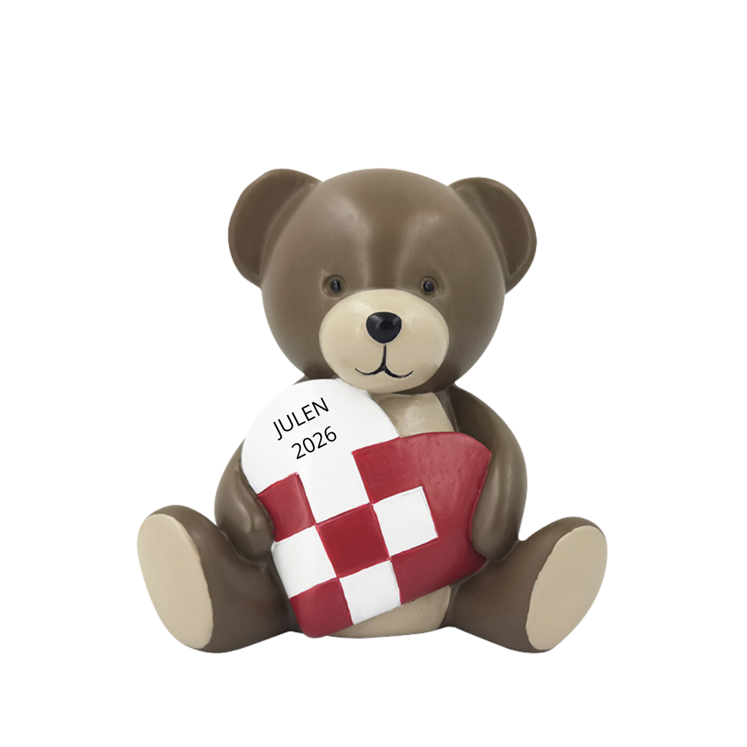 Kids by Friis - Figur, Bamse med flettet hjerte - Billede 2