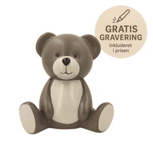 Sparegris brun bamse - daabsgave - gravering - kids by friis (1)